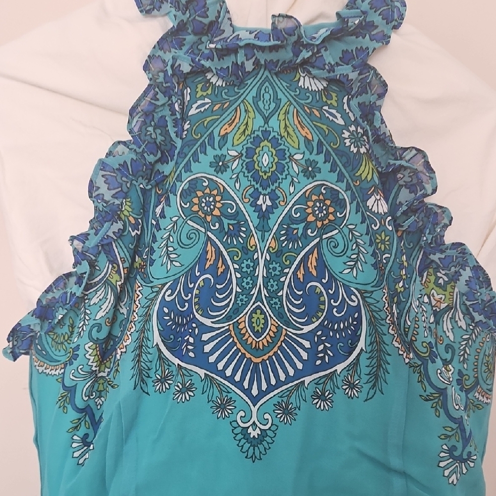 Boston Proper Turquoise Dress - Picture 5 of 6